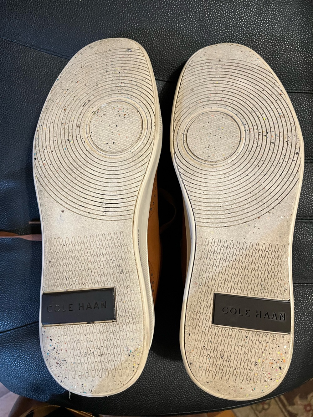 Cole Haan Brown Leather Wingtip Slip-On Sneakers - Picture 7 of 7